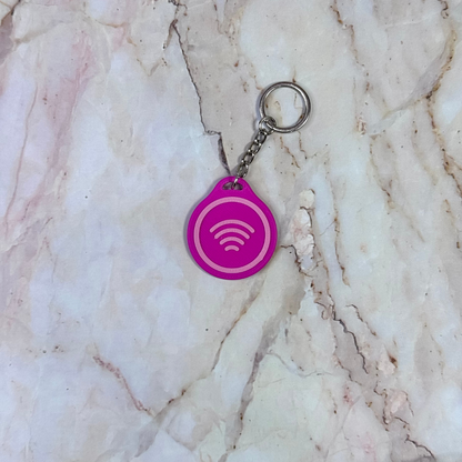 NFC Keychain Instagram, Facebook, TikTok or NFC logo