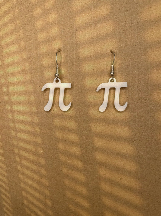 Earrings - Pi Math Symbol